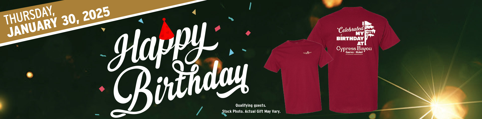 Promotion - Birthday Tshirt Giveaway– January 2025