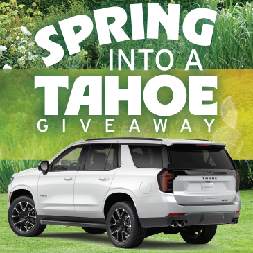 Promotion Spring into a Tahoe Giveaway – March 2025 - Cypress Bayou Casino and Hotel