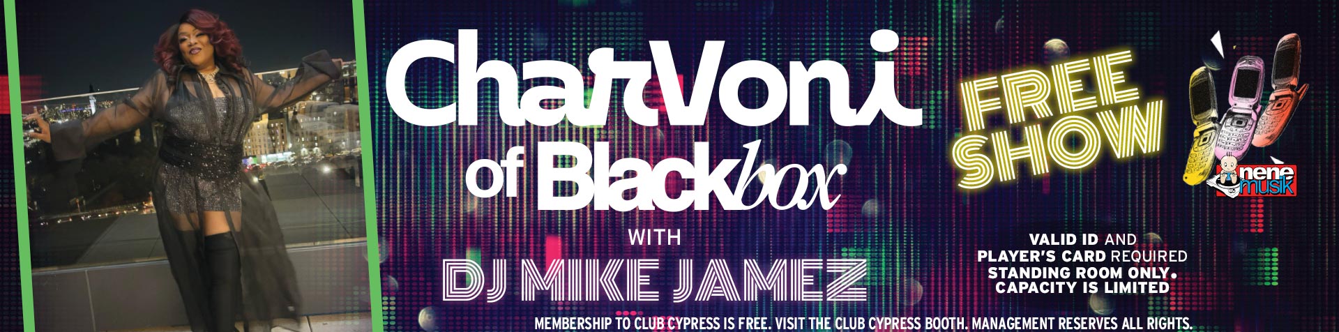 Entertainment - Pavilion - CharVoni March 2026