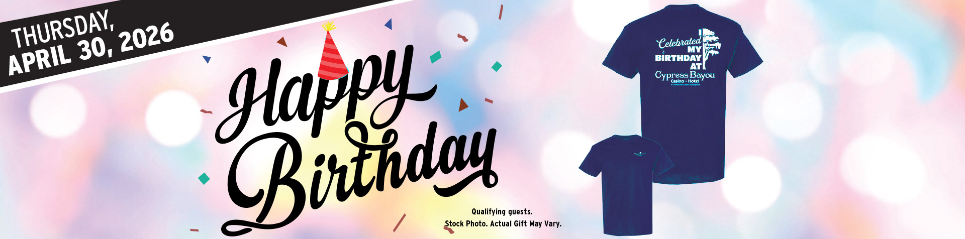 Promotion - Birthday Tshirt Giveaway– April 2026