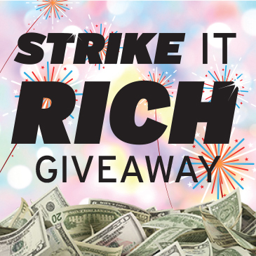 Strike it Rich Progressive Money Giveaway
