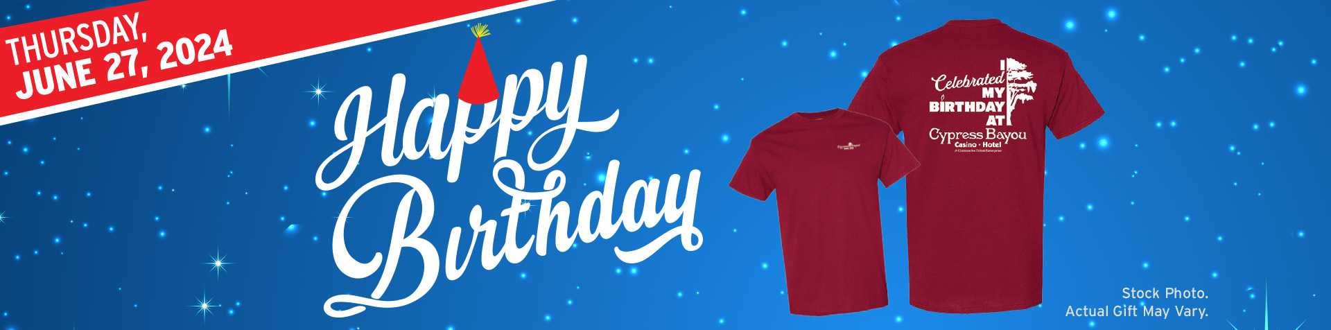 Promotion - Birthday Tshirt Giveaway– June 2024