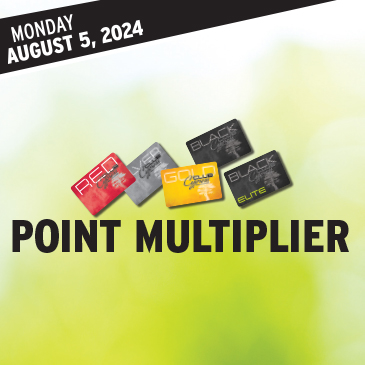 Promotion - Monday Multiplier – August 2024 - Cypress Bayou Casino and Hotel