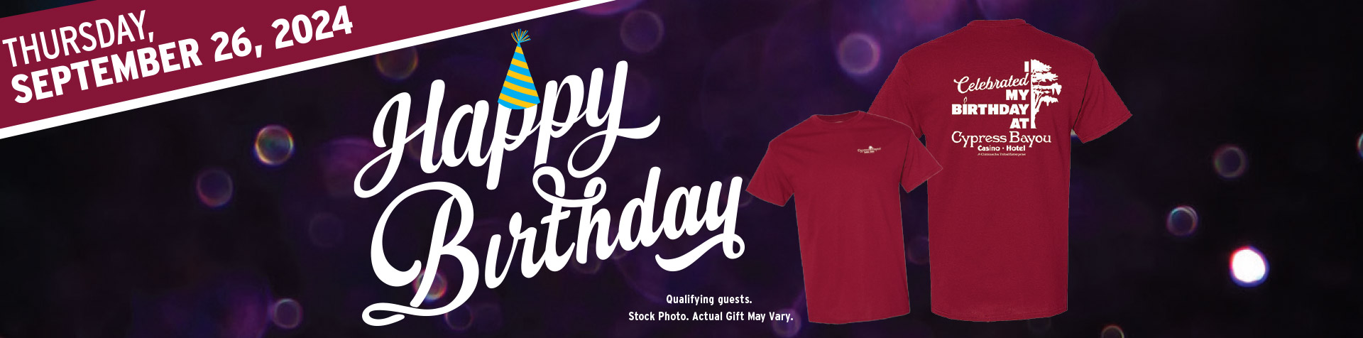 Promotion - Birthday Tshirt Giveaway– September 2024