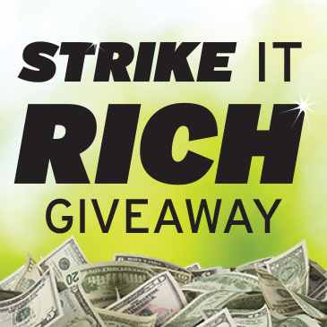 Strike it Rich Progressive Money Giveaway