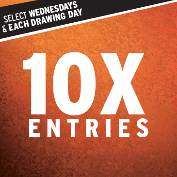 Promotion - 10X Entries – November 2024 - Cypress Bayou Casino and Hotel