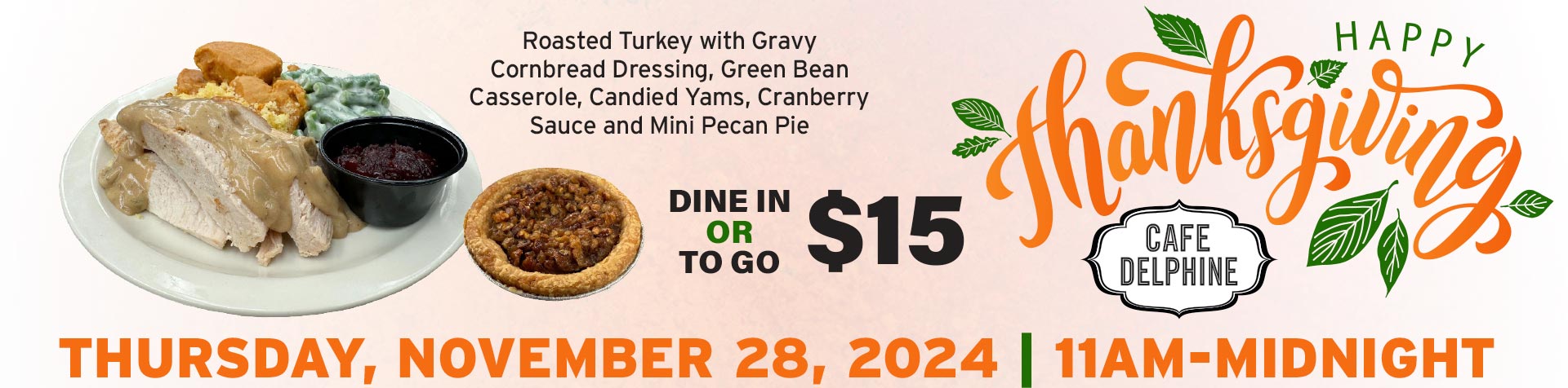 Promotion - Thanksgiving Day Special - November 2024