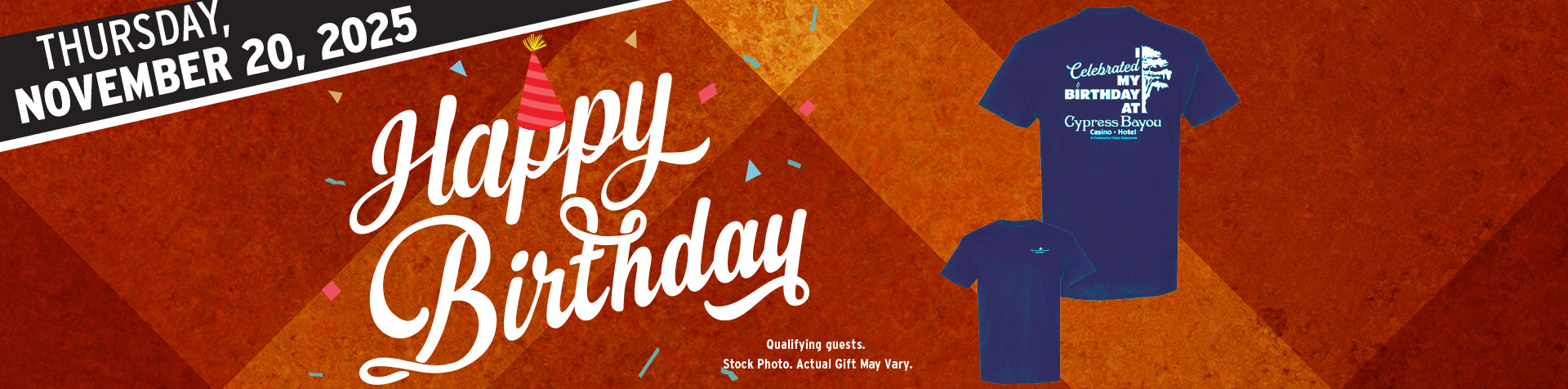 Promotion - Birthday Tshirt Giveaway– November 2025
