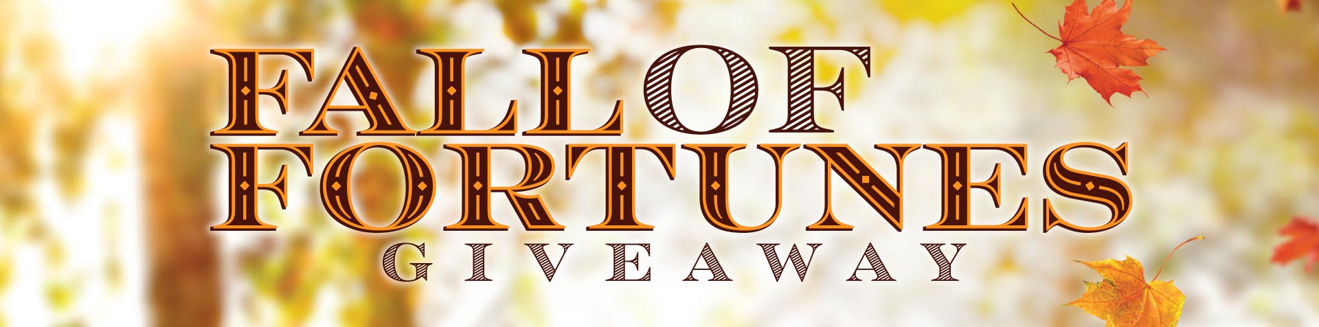 Promotion Fall of Fortunes Giveaway – November 2025