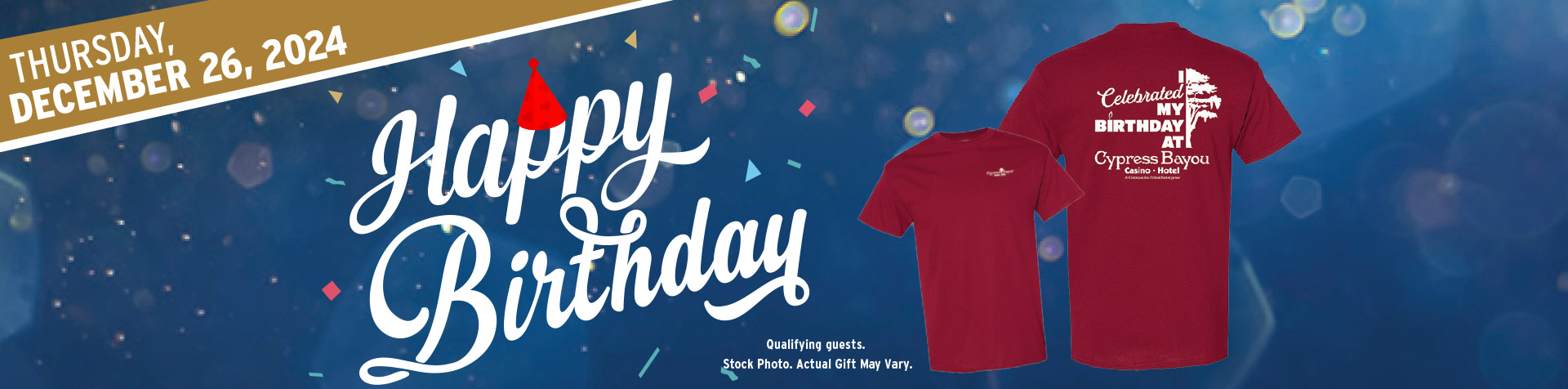 Promotion - Birthday Tshirt Giveaway– December 2024