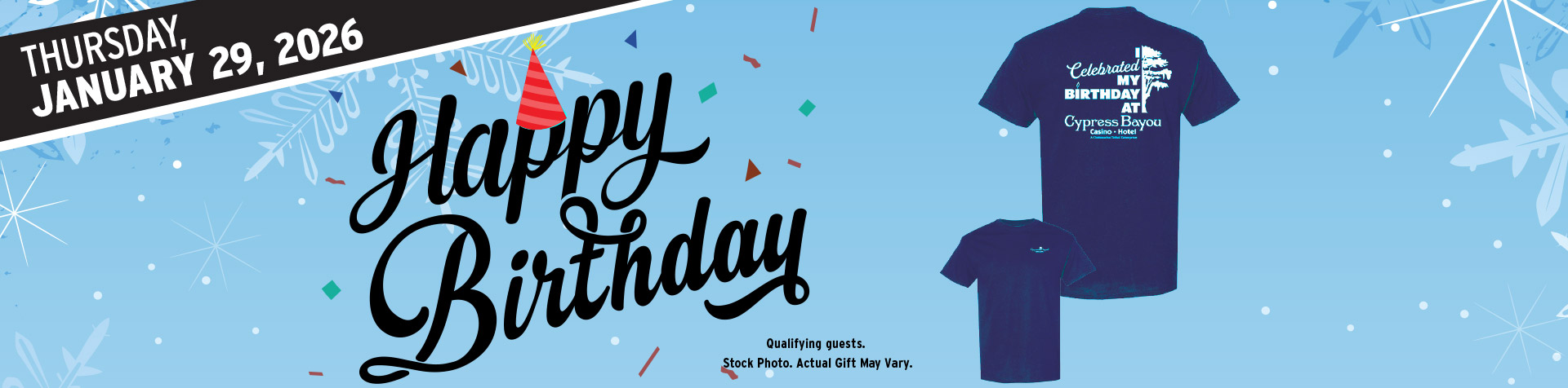 Promotion - Birthday Tshirt Giveaway– January 2026